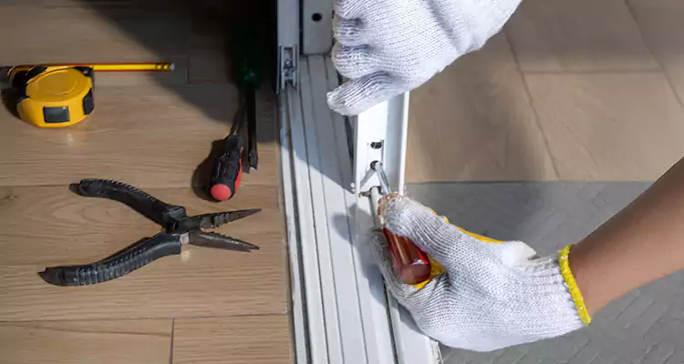 Backyard Sliding Door Track Repair in West Little River, FL